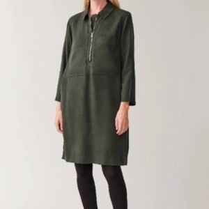 COS Green Shirt Dress NWT